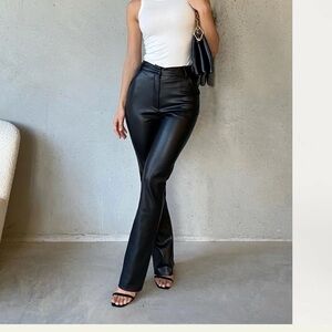 MESHKI FAUX LEATHER PANTS XXS . TAILORED FOR PETITE GIRL UNDER 5’0